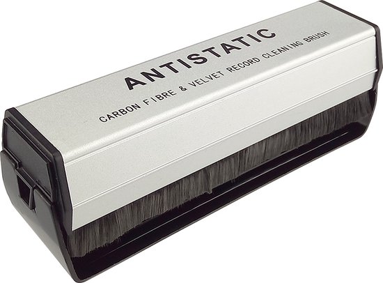 Pinguïn Records – VinylCare UltimateBrush – Platenborstel - Grondige platenborstel – Koolstofvezel en fluweel borstel - Antistatische platenborstel – LP borstel – Platenreiniger voor vinyl – Extra diepe reiniging van Pinguïn Records