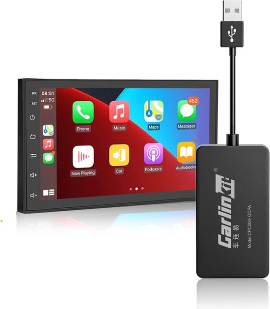 PiProducts Carplay Dongle - Draadloos - Android Bluetooth - Wifi van PiProducts