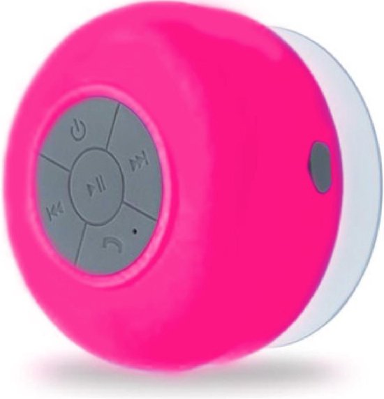 Piu Forty Bluetooth Waterproof Speaker rubber finished hands free call – Pink or Green van Merkloos