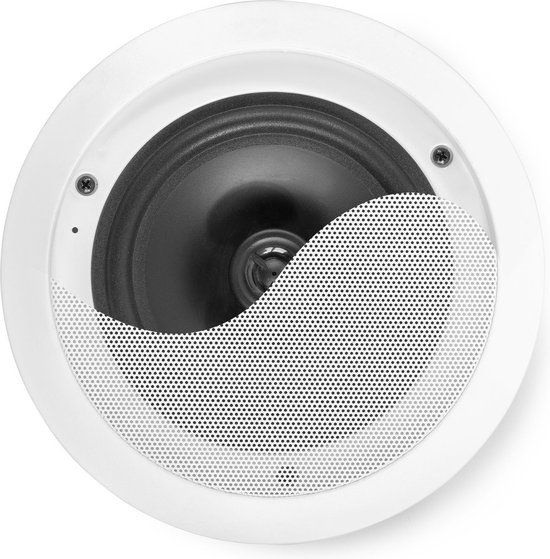 Plafond speaker - Power Dynamics CSSG6 inbouw speaker - geschikt voor vochtige ruimtes - 2-weg - 80W - 6,5 inch - Aluminium - Wit van Power Dynamics