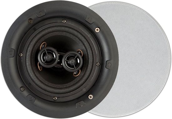 Plafondspeaker 2-weg 100W - Rond - Wit - Ideaal voor woonkamer - SnelShoppen
