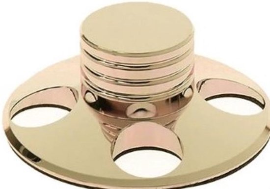 Platenspeler aandrukgewicht - lp stabilisator High quality - metal Gold 245 gram van Glorious Sight