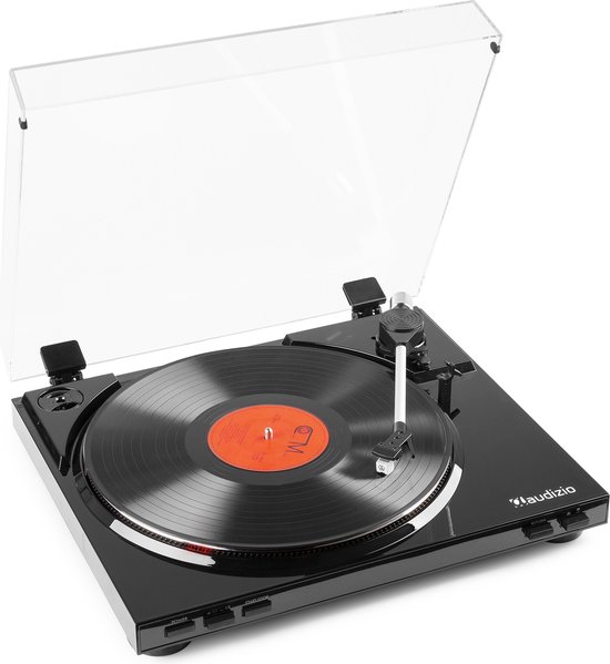 Platenspeler - Audizio RP310 hifi platenspeler met auto return en Audio Technica element en naald - Dé draaitafel voor de echte vinylfanaat! - Zwart