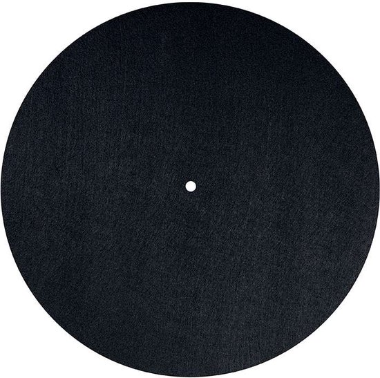 Platenspeler draaitafelmat vilt zwart van House of Marley