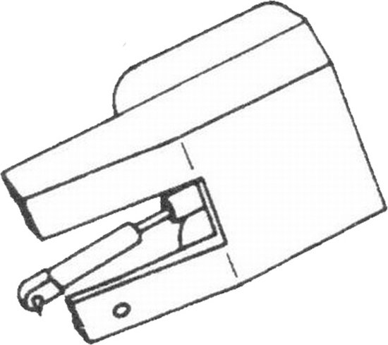 Platenspeler naald geschikt voor U.P.O CZ-699 - type 6172 DS - Pickupnaald - per 1 stuks van Tonar