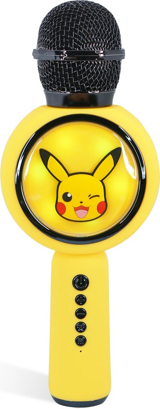 Pokémon - draadloze karaoke microfoon voor kinderen - oplichtend LED display - speaker - stemvervorming