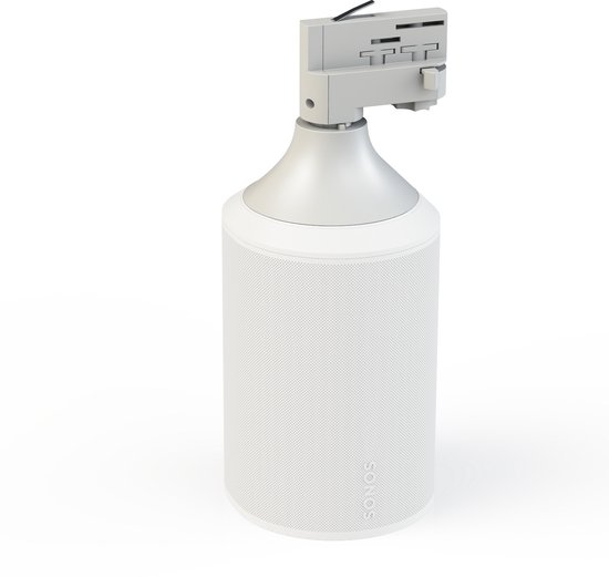 Pontis Second Generation 3-faserail Audio Adapter – Geschikt voor Sonos Era 100 – Railsysteem Adapter – Wit van Merkloos