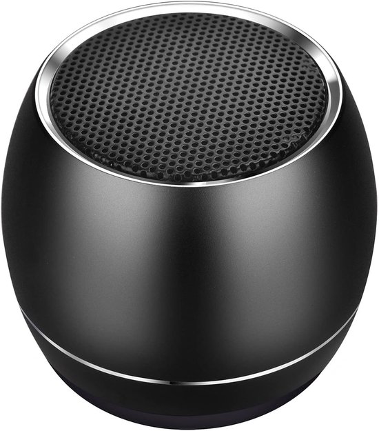 Portable Bluetooth Speaker - Mini Draagbare Luidspreker - 6 Uur Speeltijd - Stereo Pairing - Bluetooth 5.0 - 1.34*1.14 inch - 0.06kg - Zwart van Merkloos