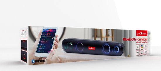 Portable Bluetooth Speakers GEMBIRD SPKBT-BAR400L Black van GEMBIRD