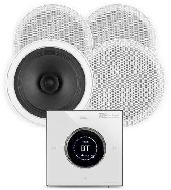 Power Dynamics badkamer speakers inbouw set - Speakers voor badkamer met Bluetooth B100W versterker