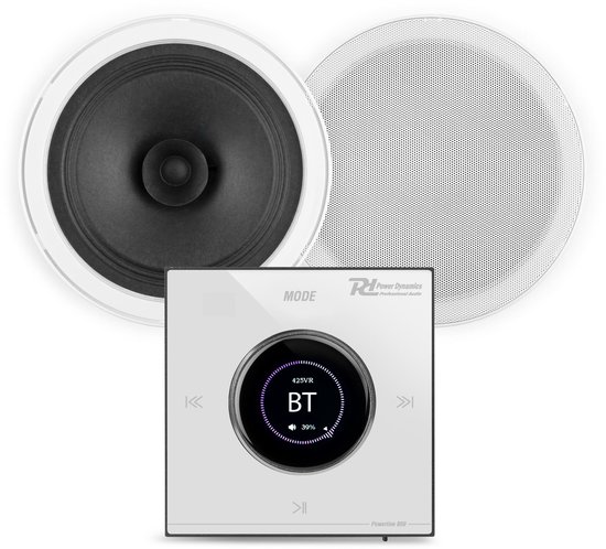 Power Dynamics badkamer speakers inbouw set - Speakers voor badkamer met Bluetooth B50W versterker