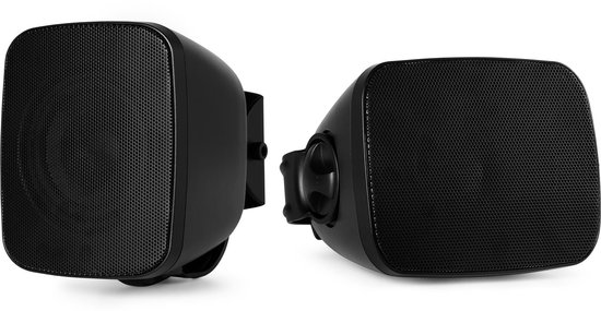 Power Dynamics BD30B outdoor speaker set - Buiten speakers - IPX5 waterdicht - 40W - Zwart van Merkloos