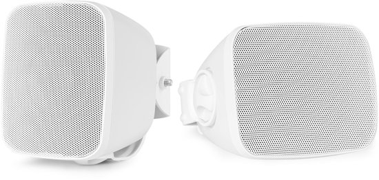Power Dynamics BD30W outdoor speaker set - Buiten speakers - IPX5 waterdicht - 40W - Wit van Merkloos
