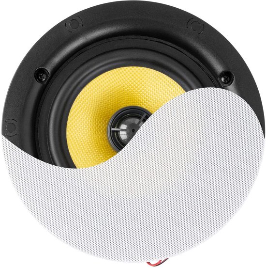 Power Dynamics KVCS6 HQ plafond speaker - IP44 buitenspeaker - Inbouw speaker 6.5 inch - Wit van Power Dynamics