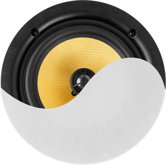 Power Dynamics KVCS8 HQ plafond speaker - IP44 buitenspeaker - Inbouw speaker 8 inch - Wit van Power Dynamics