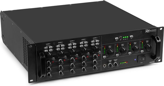 Power Dynamics PAM2004 4-zone matrix versterker - Versterker voor 100V installaties - 4x 200W