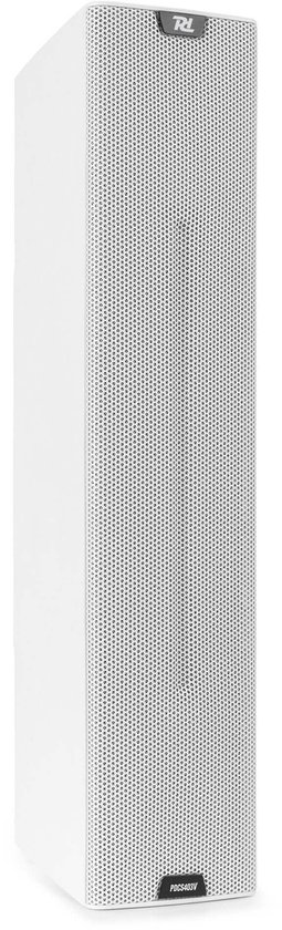 Power Dynamics PDCS403V 100V verticale kolomluidspreker - Outdoor zuil luidspreker - IP44 - Wit
