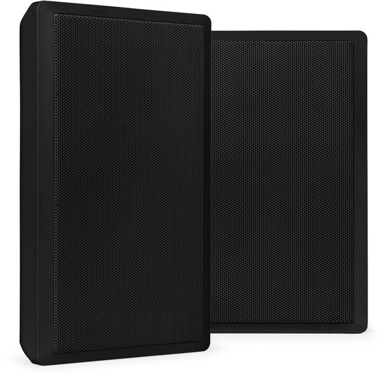 Power Dynamics WSF30B Flatpanel speaker set - Platte Hi-Fi muurspeakers - 100V - 5.25 inch - Zwart van Power Dynamics