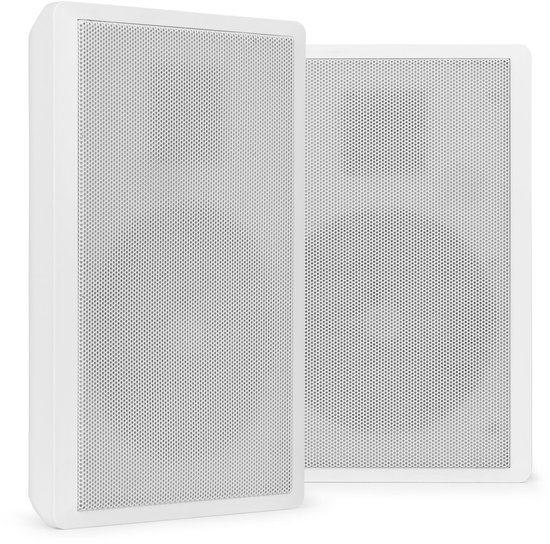 Power Dynamics WSF30W Flatpanel speaker set - Platte Hi-Fi muurspeakers - 100V - 5.25 inch - Wit van Merkloos