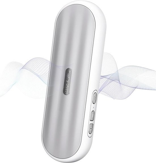 Privé Bluetooth-luidspreker onder het witte kussen: draagbaar slaaphulpmiddel met beengeleiding en ontspannende witte ruis. van Merkloos