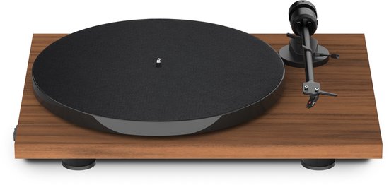 Pro-Ject E1 AT3600L Platenspeler - Direct Klaar voor Gebruik - Kristalhelder Vinylgeluid - Walnoot