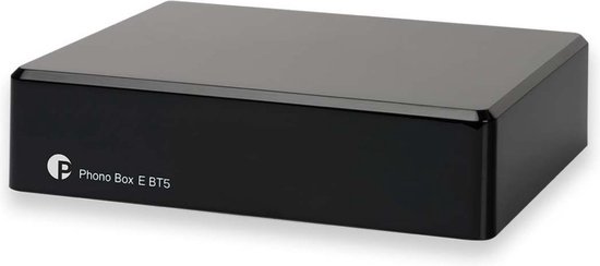 Pro-Ject Phono Box E BT 5 Voorversterker MM Bluetooth Verzender - Helder Geluid - Kraakheldere Signaalversterking - Eenvoudige Connectiviteit - Zwart