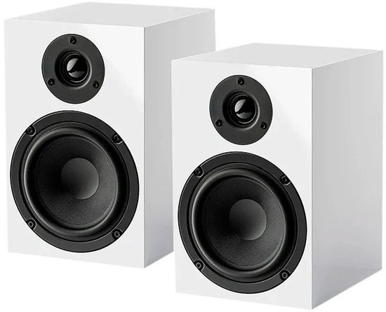 Pro-Ject Speaker Box 3E Boekenplank Speakers - Krachtig Geluid - Compact Ontwerp - Natuurlijke Klank - Wit van Pro-Ject