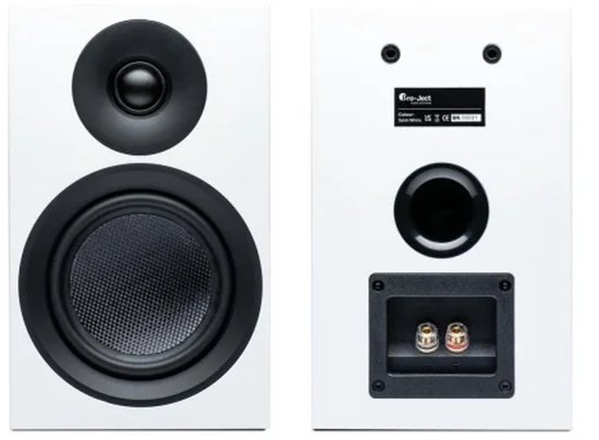 Pro-Ject Speaker Box 3E Carbon Boekenplank Speakers - High-End Geluid - Carbon Afwerking - 2-Weg - Satijn Wit van Pro-Ject
