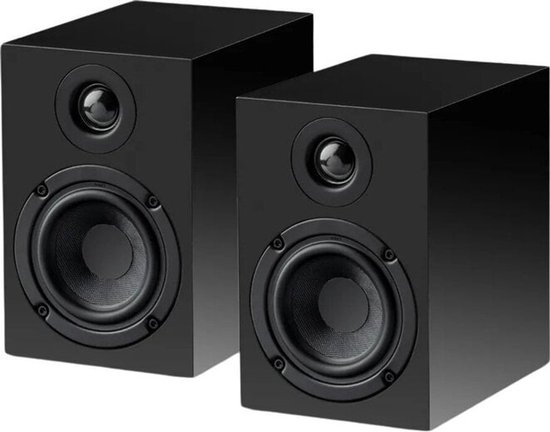 Pro-Ject Speaker Box 3E Carbon Boekenplank Speakers - High-End Geluid - Carbon Afwerking - 2-Weg - Satijn Zwart van Merkloos