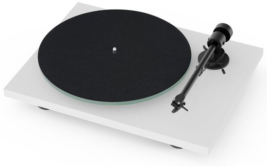 Pro-Ject T1 EVO Phono - Ingebouwde Voorversterker – Handgemaakt – Plug & Play – Wit