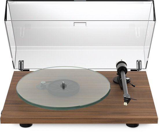 Pro-Ject T2W Rainier Streaming Platenspeler - Multiroom-technologie - WiFi streaming - Moderne Vinyl Speler - Walnoot