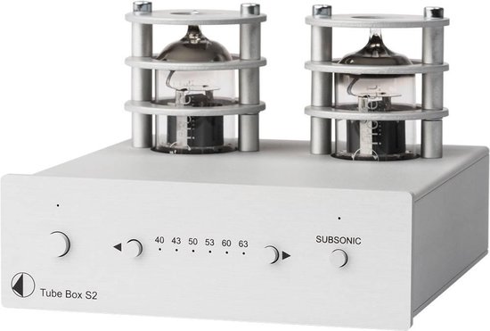 Pro-Ject Tube Box S2 zilver Phono voorversterker van Pro