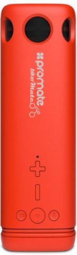 Promate Bikermate - Powerbank + Bluetooth Luidspreker + LED Lamp (Rood)