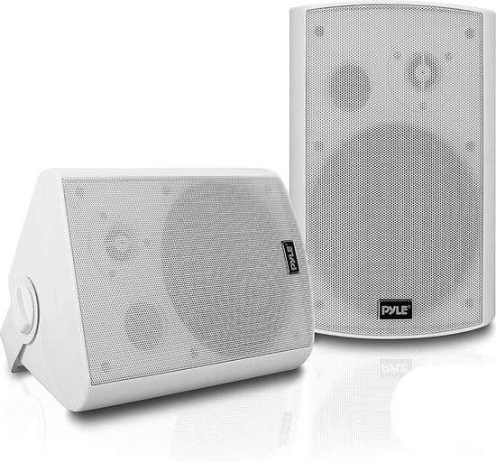Pyle Bluetooth Luidsprekersysteem - Draadloos Bluetooth Speakers - Binnen- of Buiten- Plafondluidsprekers- Wit van Pyle