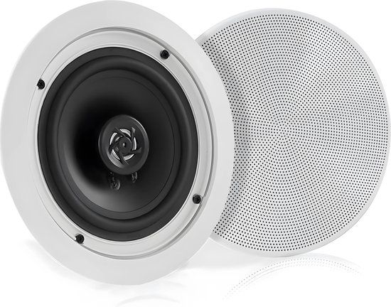 Pyle Luidsprekers- 2-Weg Bluetooth Plafondluidsprekers- Inbouwluidsprekers voor Thuis 150 Watt