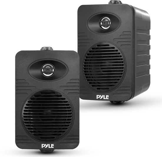 Pyle Waterdichte Luidspreker Set - 300W Dual Speaket- 2-Weg Full Range Systeem - 1,27 cm Polymer Tweeter van Merkloos
