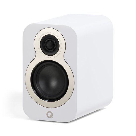 Q Acoustics: 3010c Boekenplank Speakers - 2 Stuks - Satin white van Q Acoustics