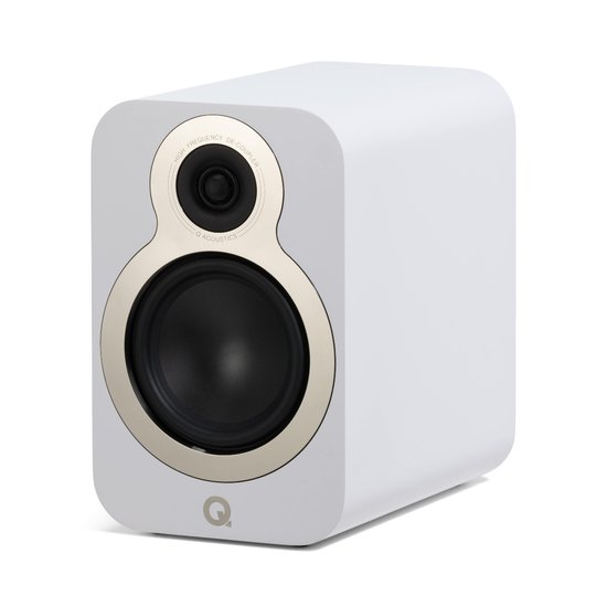 Q Acoustics: 3030c Boekenplank Speakers - 2 Stuks - Satin white van Q Acoustics