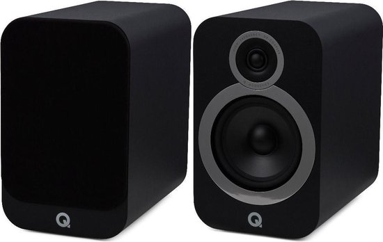 Q Acoustics 3030i Hifi - Boekenplank Luidspreker - Mat Zwart (per paar)