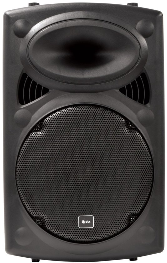 QTX QR15PA Draagbare PA-luidspreker met TWS + UHF USB/SD/FM-BT-mediaspeler met opnamefunctie