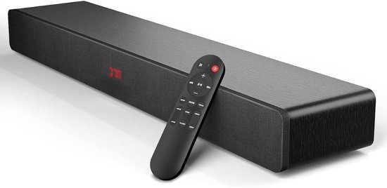 Quvo® Soundbar Met Ingebouwde Subwoofer – Soundbars Voor TV 150 Watt – Met Afstandsbediening - Home Cinema System - Soundbar Surround Sound - Zwart - 72cm x 14cm x 8cm van Merkloos