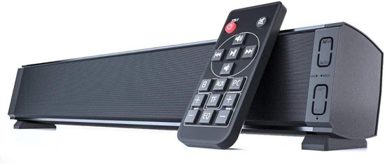 Quvo® Soundbars - Soundbar met DSP-Technologie - Speaker met Bluetooth -Soundbar met Subwoofer - Soundbar PC - AUX - USN - TF-Kaart- met Ingebbouwde Microfoon - Klein - Zwart -58 x 9 x 9 cm van Quvo