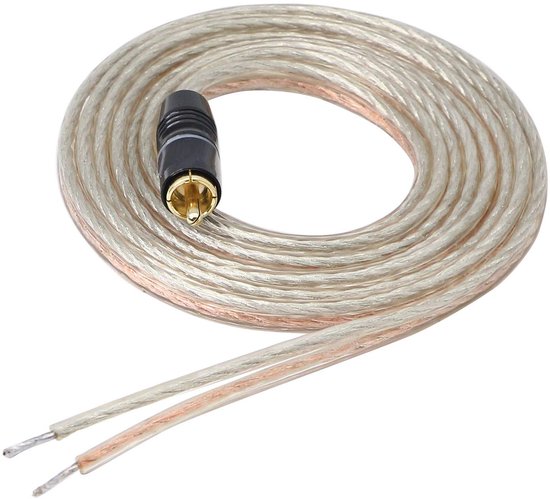 RCA Luidsprekerkabel 2M met Vergulde Metalen Connectoren