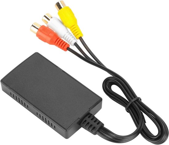 RCA naar HDMI Converter - Composiet Adapter - Oude Apparaten Verbinden - Ondersteunt 1080P - Plug and Play - Zwart