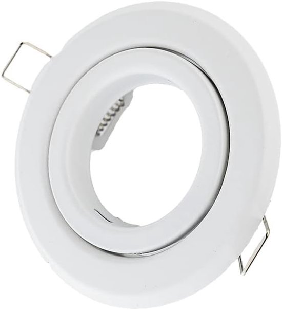 Recessed spotlight, Round, Tilt, Matt White - ShopVlot