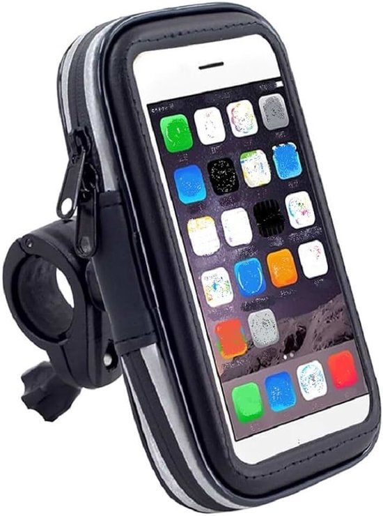 Reflecterende Steun voor Fietsstuur en Draaibare Waterdichte Motorfiets 360º voor GONEX NEX 5 (2020) - Zwart