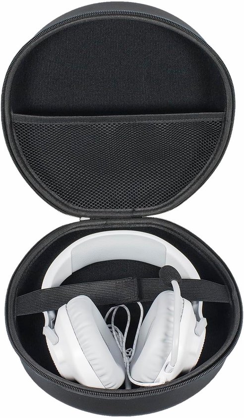 Reishoes compatibel met JBL Quantum 910 810 800 610 400 360 350 300 200 100M2 100 Gaming Headset, alleen hoes - zwart YC80027