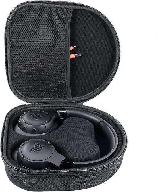 Reishoes compatibel met JBL Tune 510BT 520BT 530BT 720BT 730BT 660NC 670NC 680NC 760NC 770NC 780NC / JBL Live 660NC 670NC 770NC draadloze hoofdtelefoon, alleen hoes - zwart YC80015