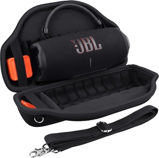 Reistas geschikt voor JBL Charge 6 – Harde EVA Beschermhoes met Schouderriem & Handgreep | Schokbestendig & Waterbestendig | Draagtas Bluetooth Luidspreker | Alleen Tas | Homery van Merkloos