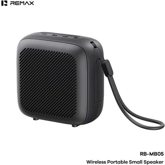 Remax RB-MB05 - Bluetooth speaker - 3W - Compact - Zwart